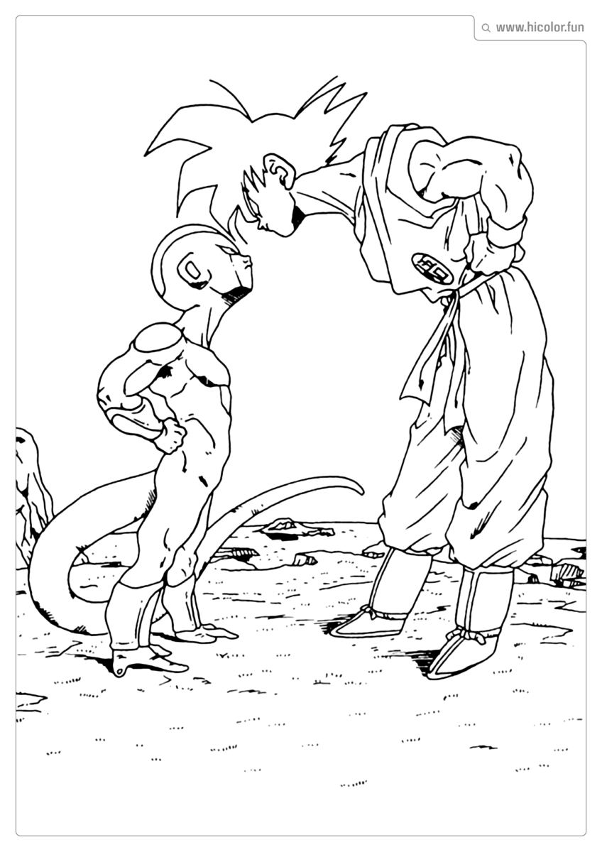DESENHO DRAGON BALL DE COLORIR E IMPRIMIR