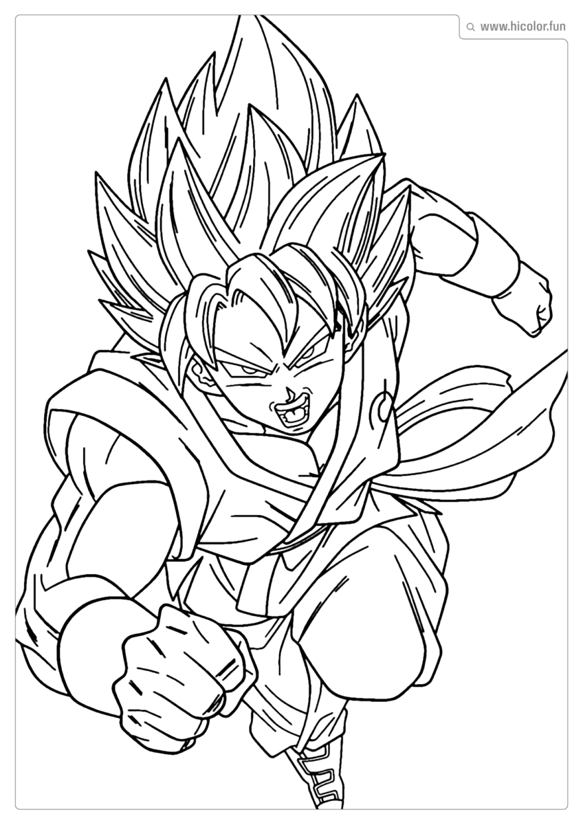 DESENHO DRAGON BALL DE COLORIR