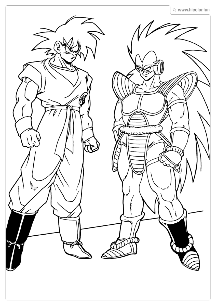 DESENHO DRAGON BALL DE PINTAR E IMPRIMIR