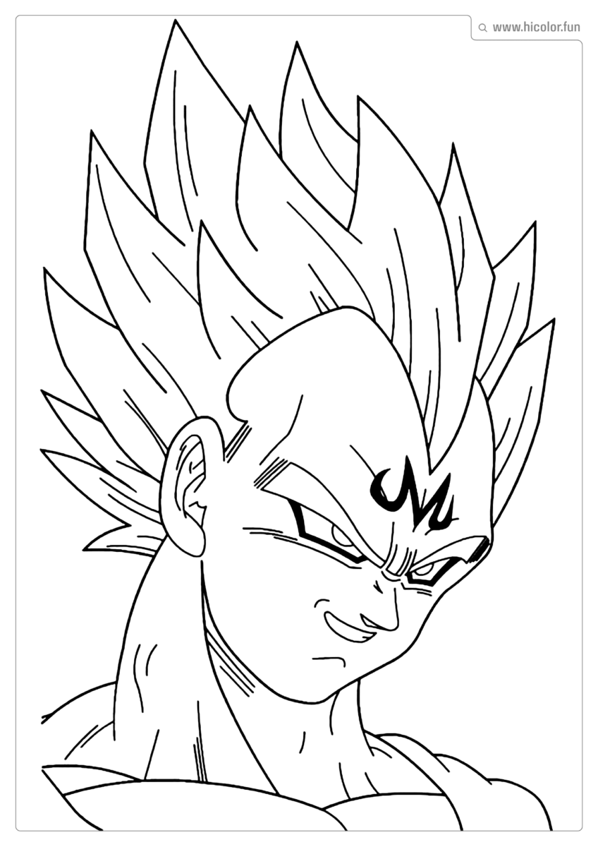 DESENHO DRAGON BALL Z PARA COLORIR