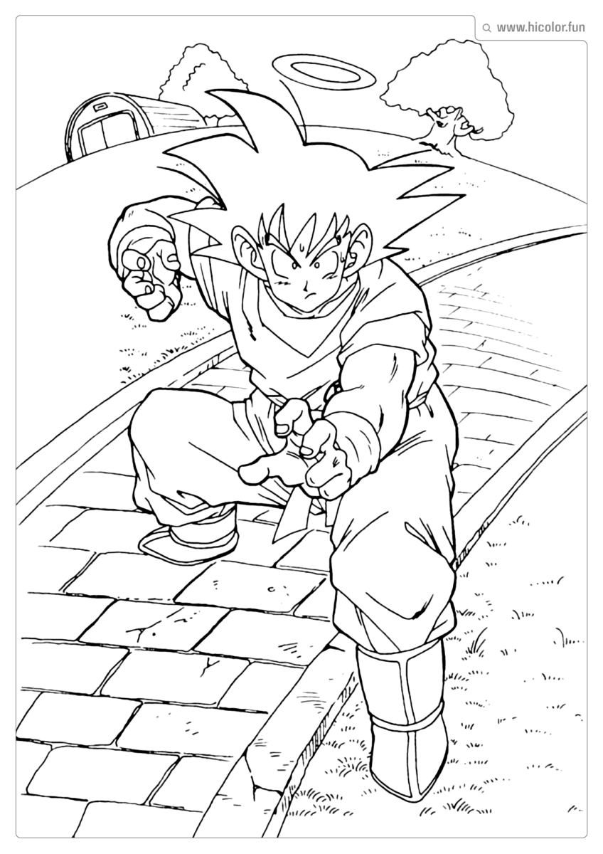 DESENHO DRAGON BALL Z PARA IMPRIMIR