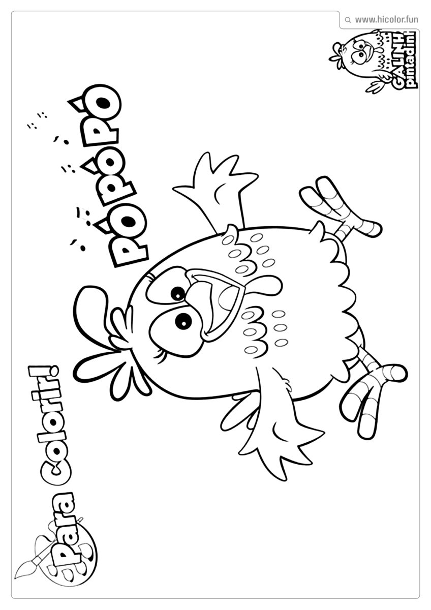 DESENHO GALINHA PINTADINHA COLORIR