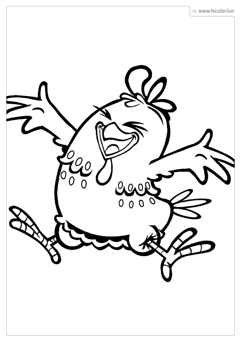 DESENHO GALINHA PINTADINHA PARA COLORIR