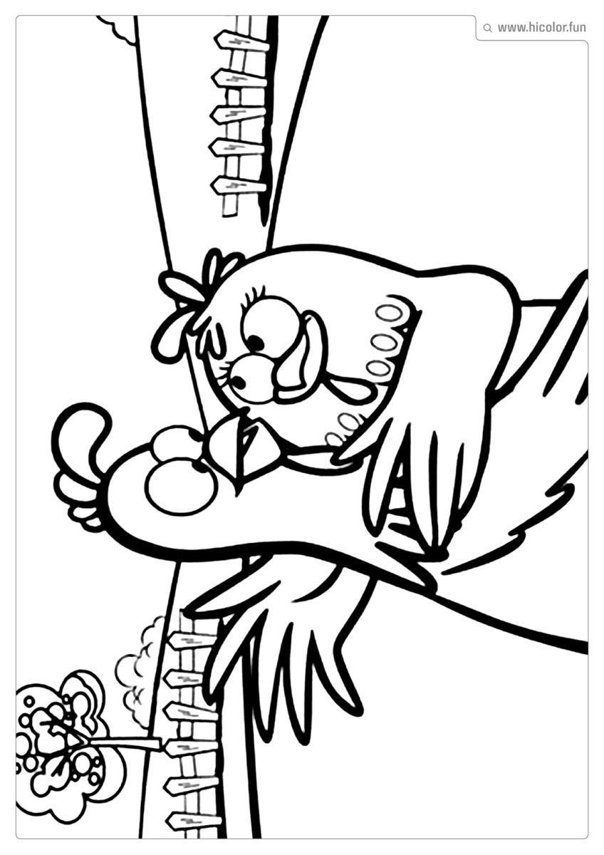 DESENHO GALINHA PINTADINHA PARA IMPRIMIR