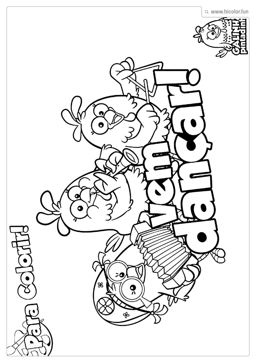 DESENHO GALINHA PINTADINHA PARA PINTAR