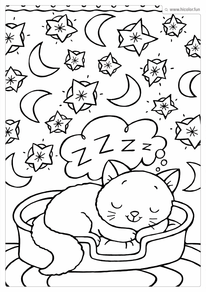 DESENHO GATINHO PARA PINTAR