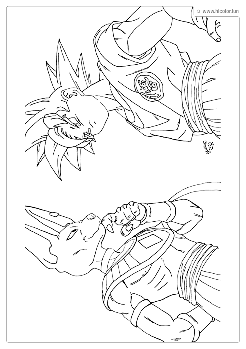 DESENHO GOKU PARA PINTAR
