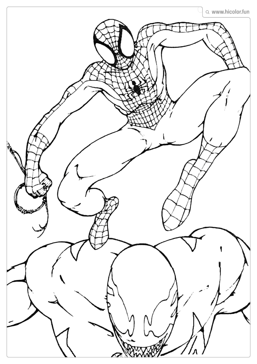 DESENHO HOMEM ARANHA PARA COLORIR