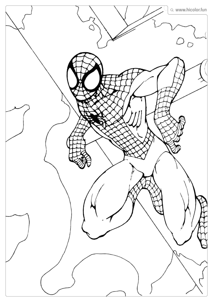 DESENHO HOMEM ARANHA PARA PINTAR