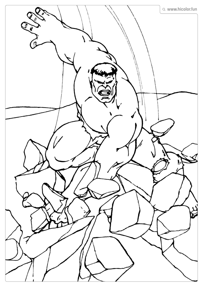 DESENHO HULK COLORIR