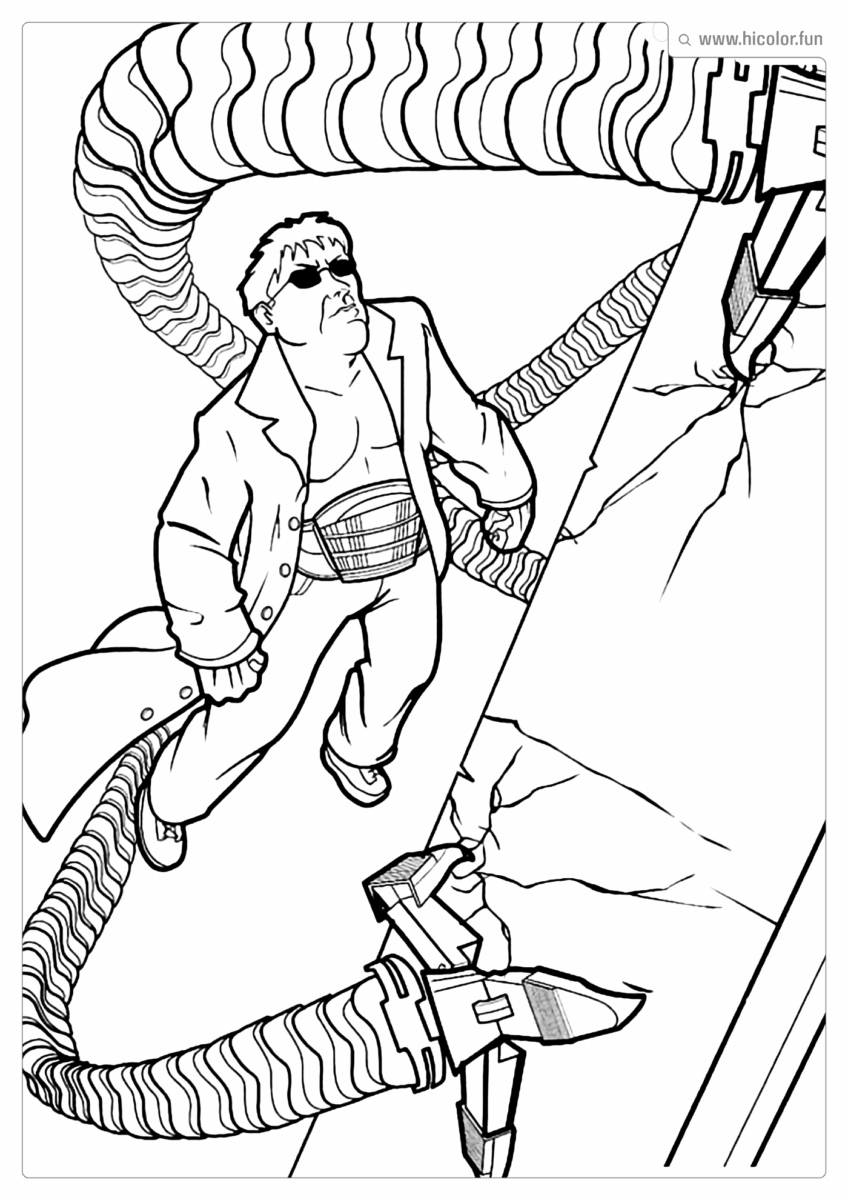 DESENHO IMPRIMIR HOMEM ARANHA OCTOPUS