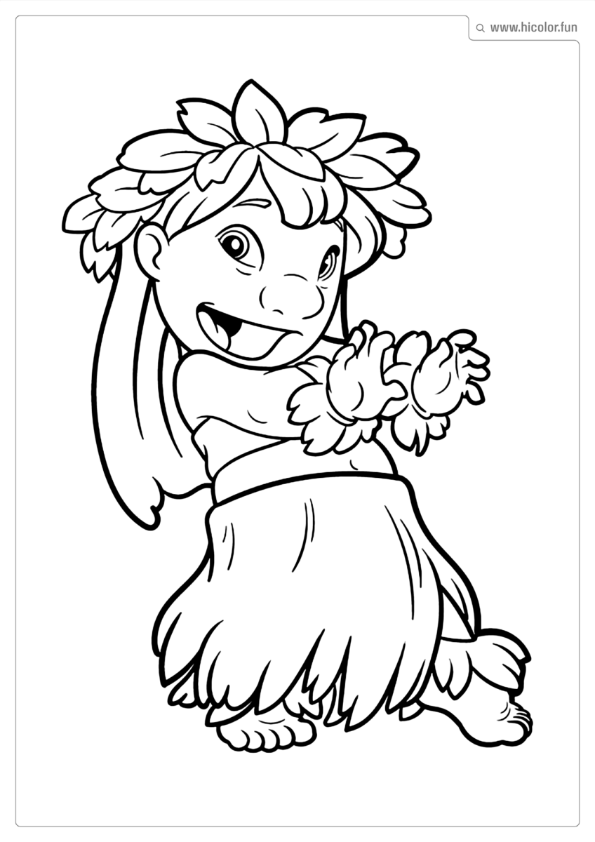 DESENHO LILO COLORIR