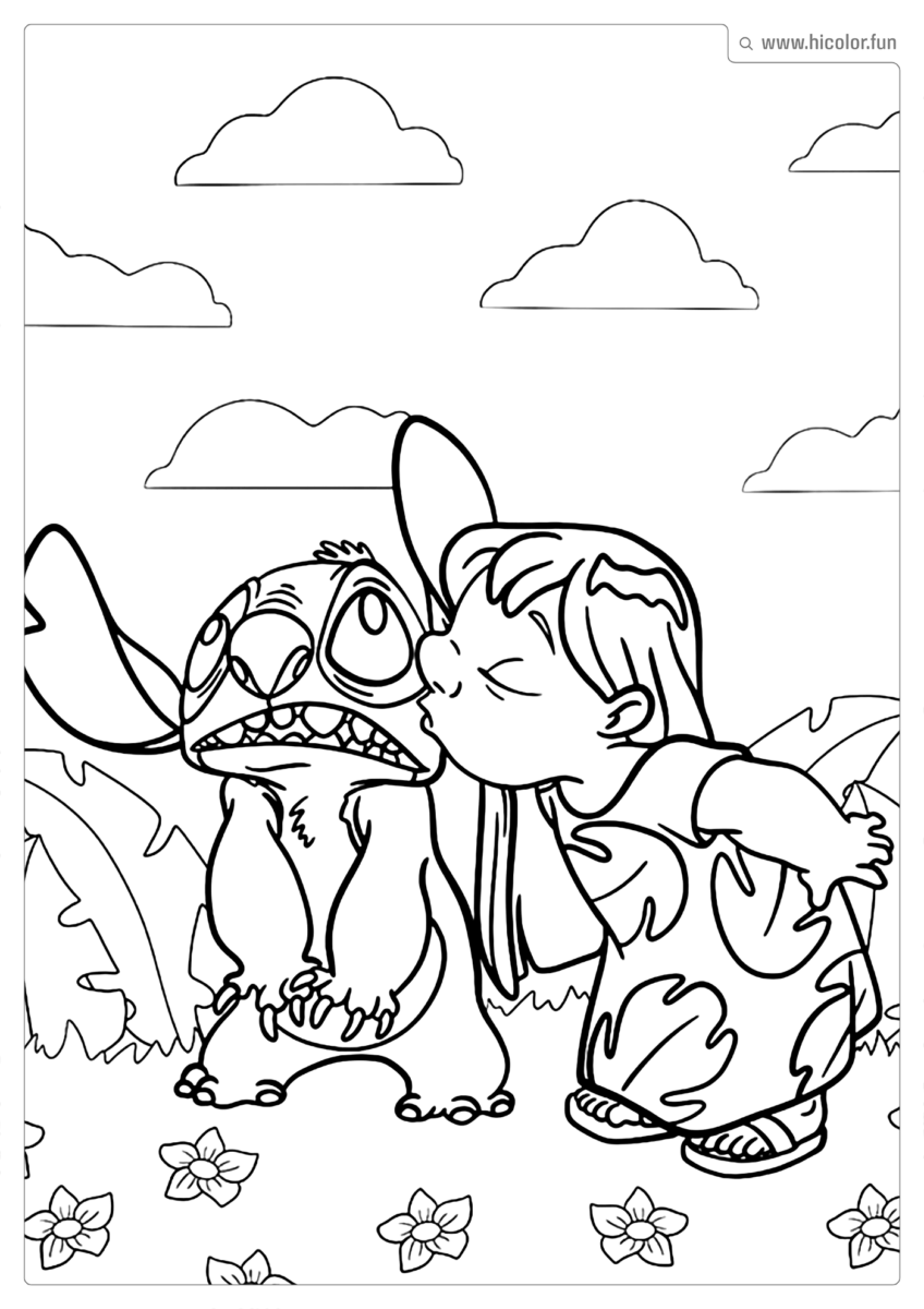 DESENHO LILO STITCH PARA IMPRIMIR