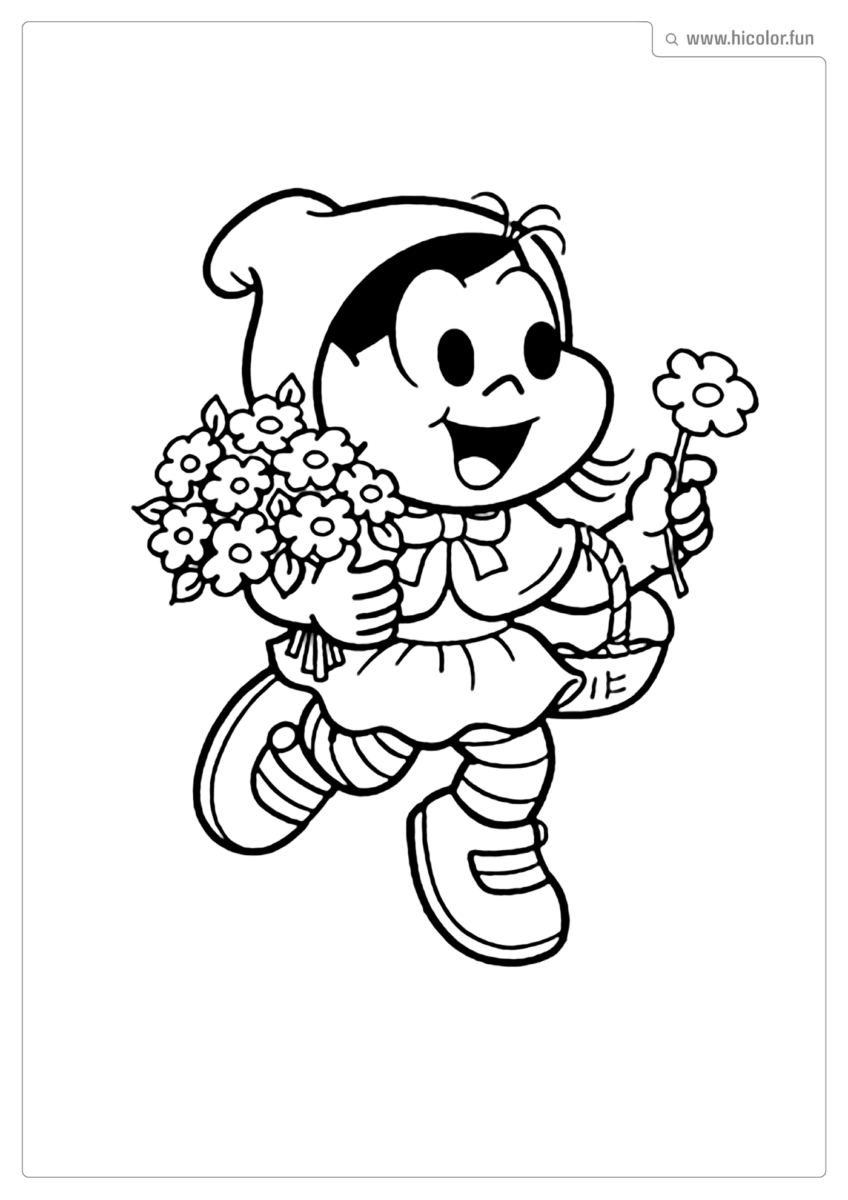 DESENHO MAGALI PARA COLORIR