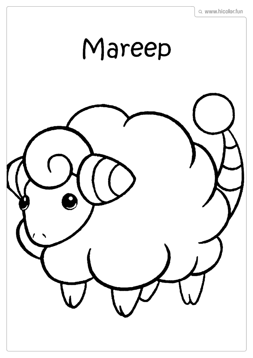 DESENHO MAREEP POKEMON PARA PINTAR