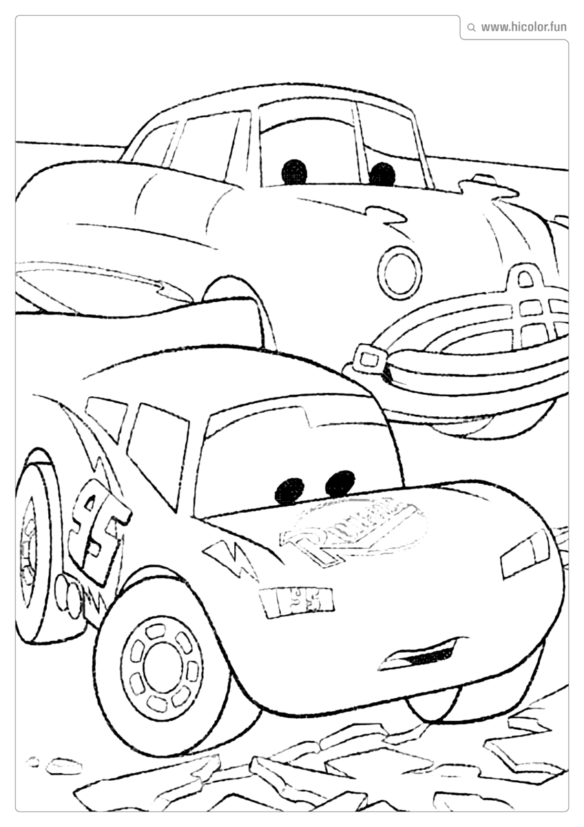 DESENHO MCQUEEN PARA IMPRIMIR