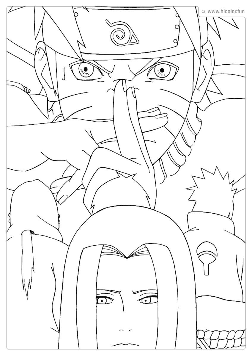 DESENHO NARUTO PARA COLORIR