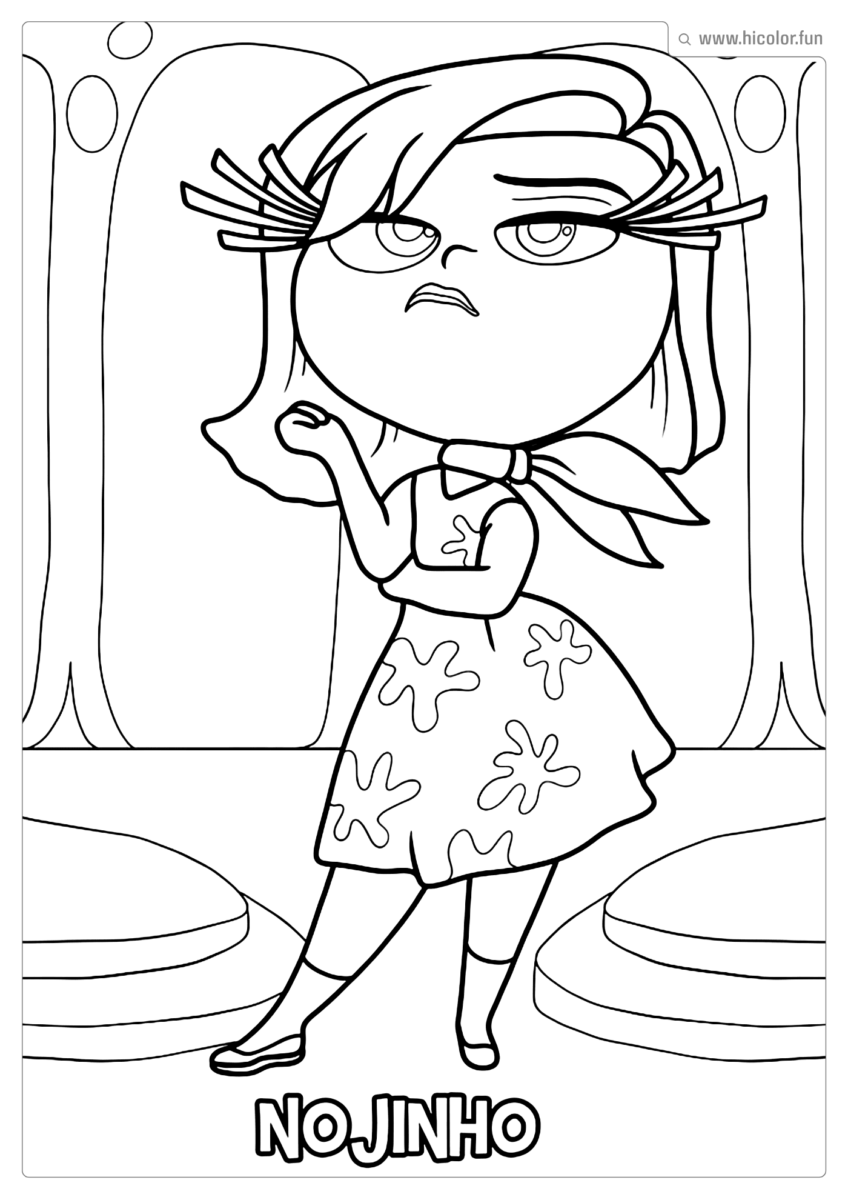 DESENHO NOJINHO DIVERTIDAMENTE PARA PINTAR