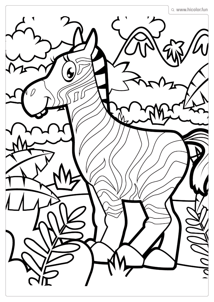 DESENHO PARA COLORIR ANIMAIS DA FLORESTA