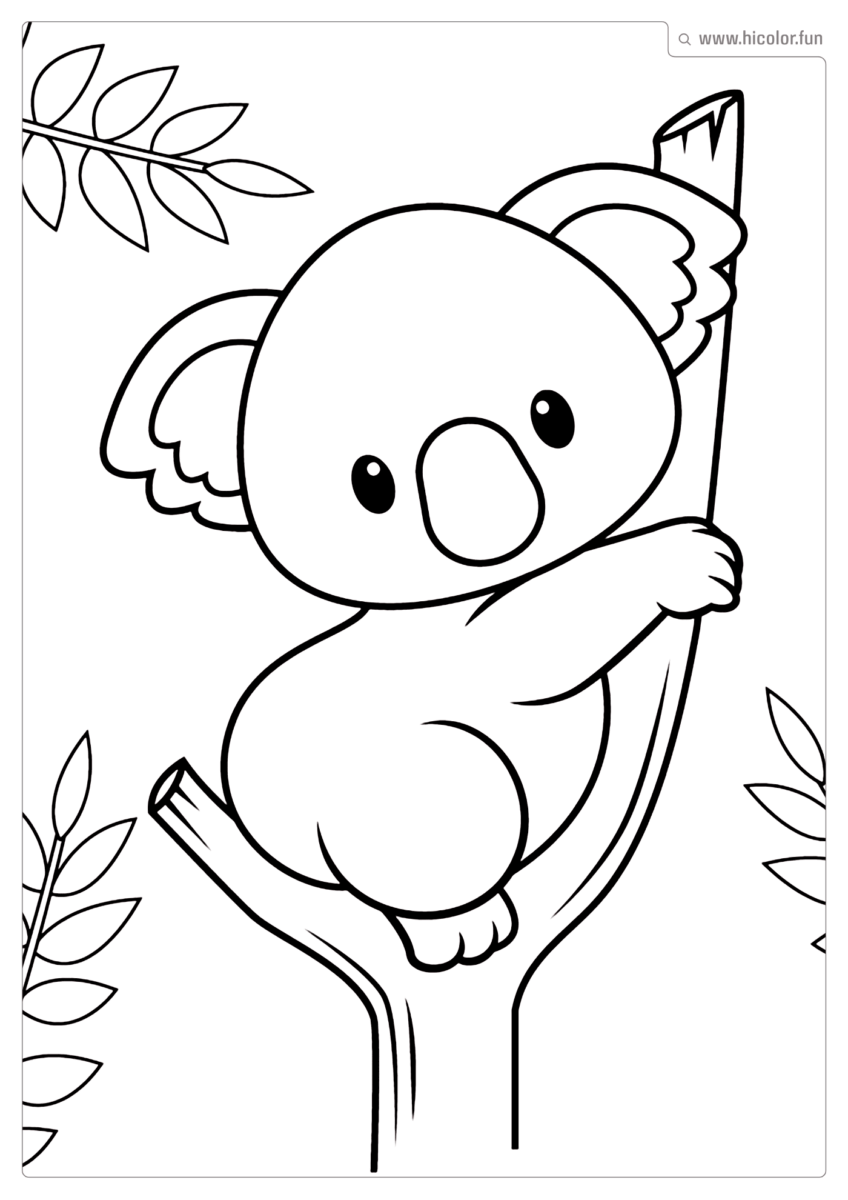 DESENHO PARA COLORIR ANIMAIS FOFINHOS