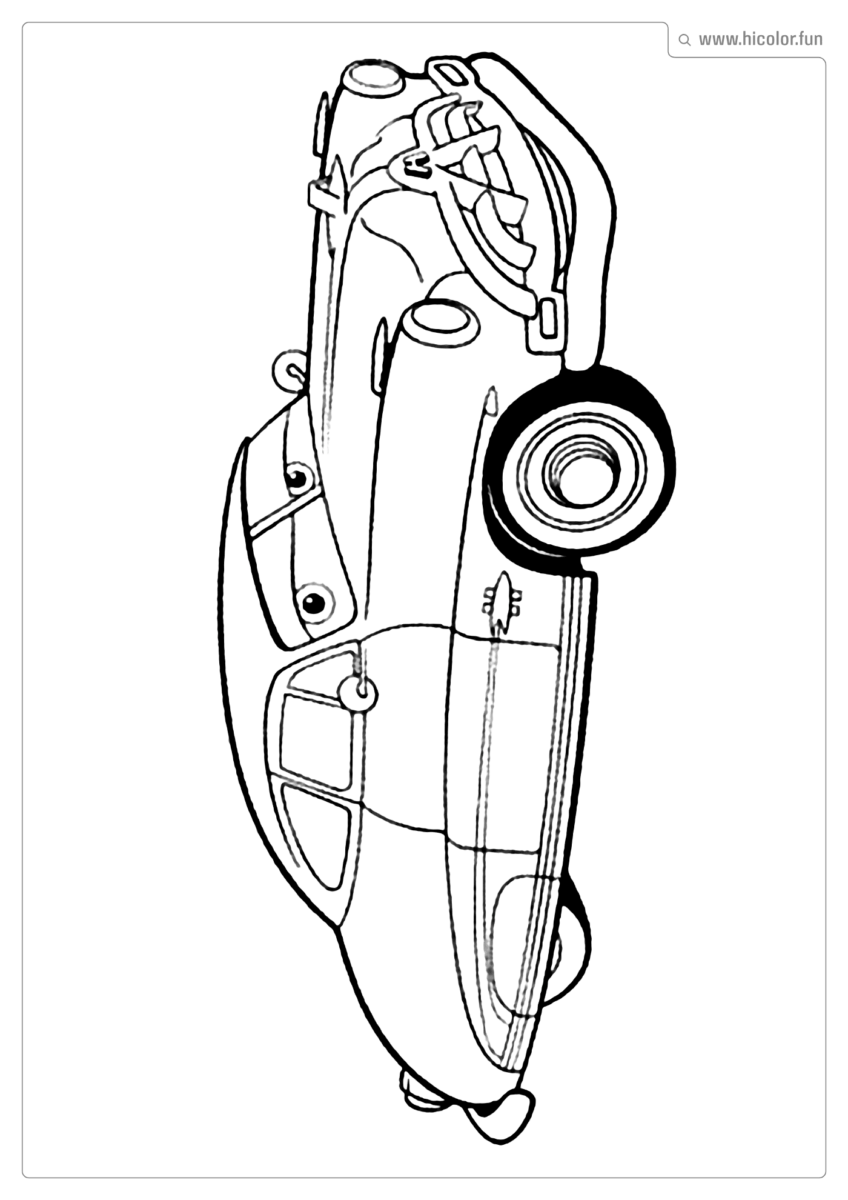 DESENHO PARA COLORIR CARROS DISNEY DOC HUDSON