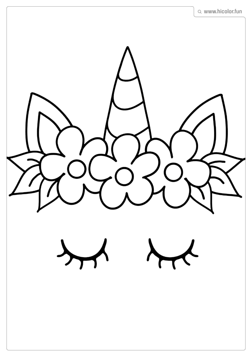 DESENHO PARA COLORIR COROA DE UNICóRNIO PARA IMPRIMIR