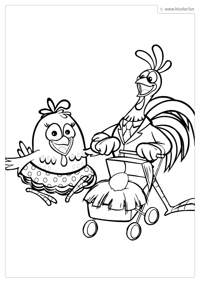 DESENHO PARA COLORIR DA GALINHA PINTADINHA