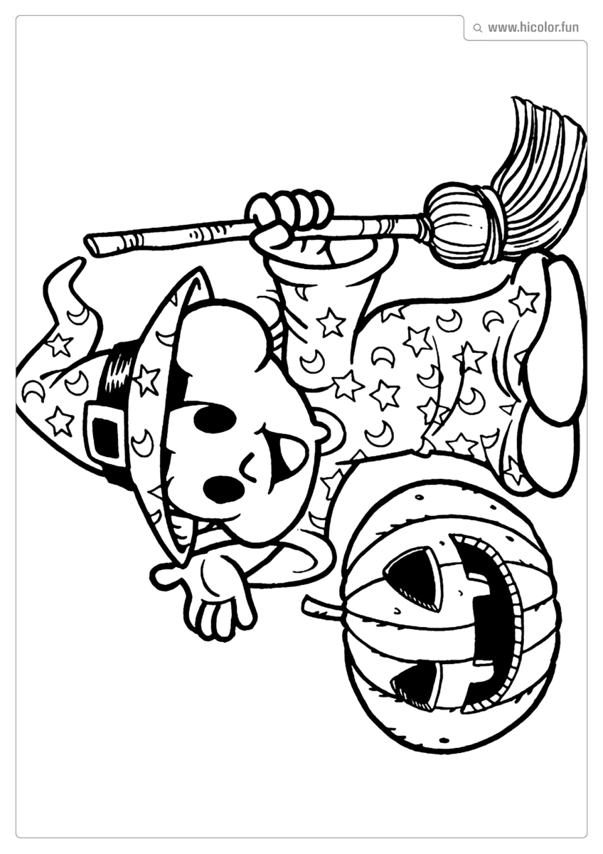 DESENHO PARA COLORIR DA TURMA DA MONICA MAGALI DIA DAS BRUXAS PARA IMPRIMIR