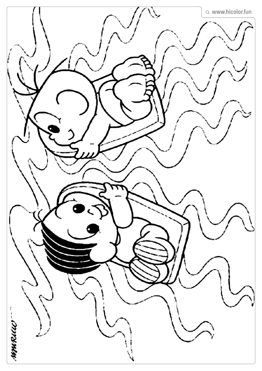 DESENHO PARA COLORIR DA TURMA DA MôNICA BABY BEBE CEBOLINHA E MONICA