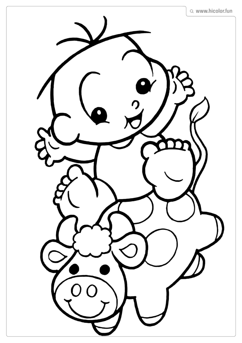 DESENHO PARA COLORIR DA TURMA DA MôNICA BABY BEBE CEBOLINHA