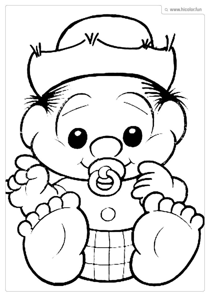 DESENHO PARA COLORIR DA TURMA DA MôNICA BABY BEBE CHICO BENTO