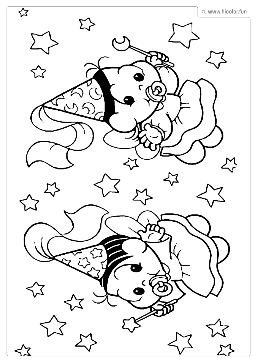 DESENHO PARA COLORIR DA TURMA DA MôNICA BABY BEBE MAGALI E MONICA FADA