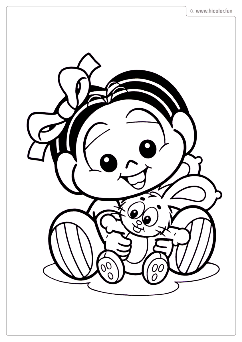 DESENHO PARA COLORIR DA TURMA DA MôNICA BABY BEBE MONICA