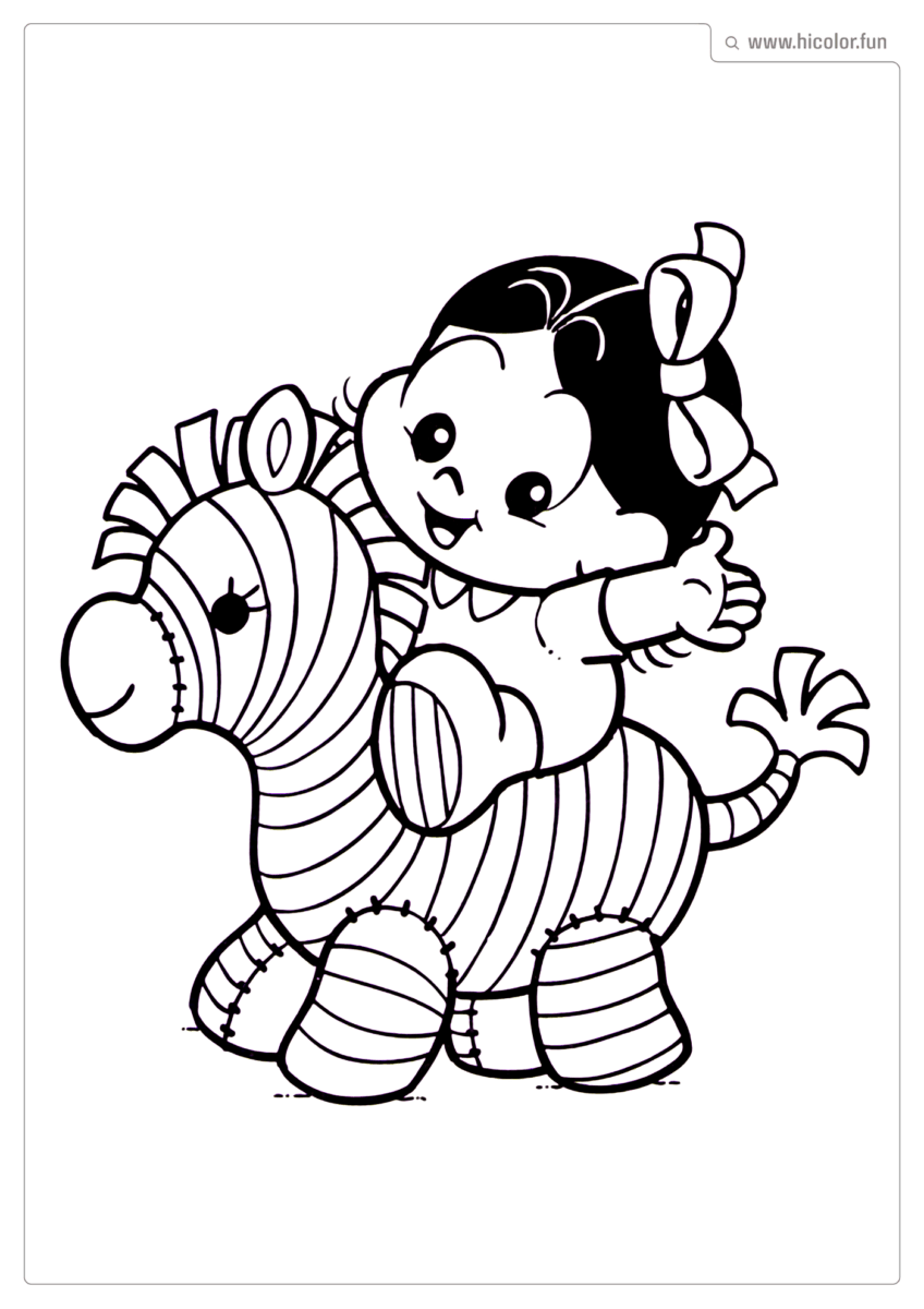 DESENHO PARA COLORIR DA TURMA DA MôNICA BABY BEBE PONEI MAGALI