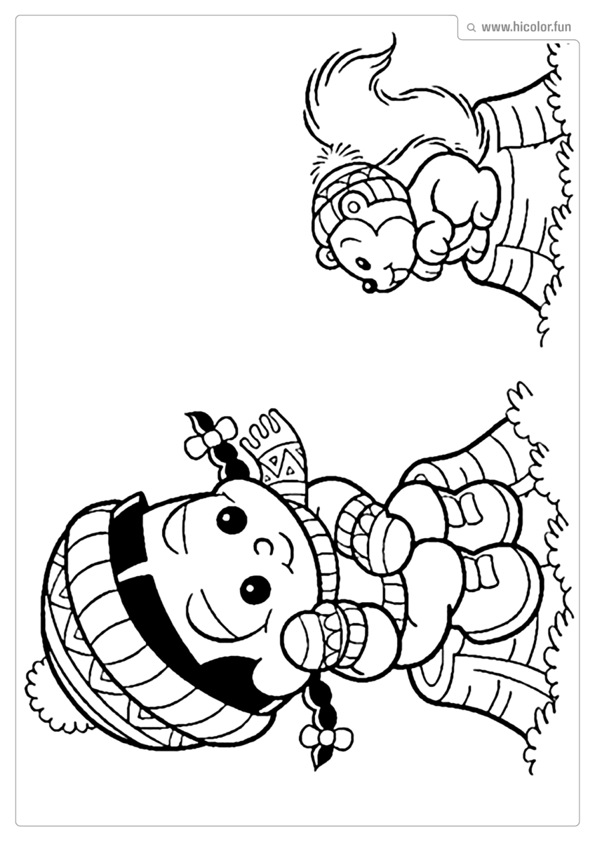 DESENHO PARA COLORIR DA TURMA DA MôNICA BABY BEBE ROSINHA E ESQUILO
