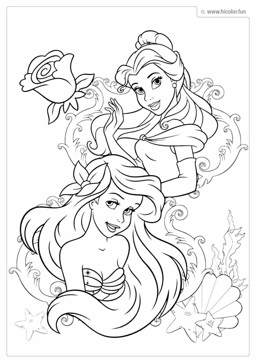 DESENHO PARA COLORIR DAS PRINCESAS DA DISNEY