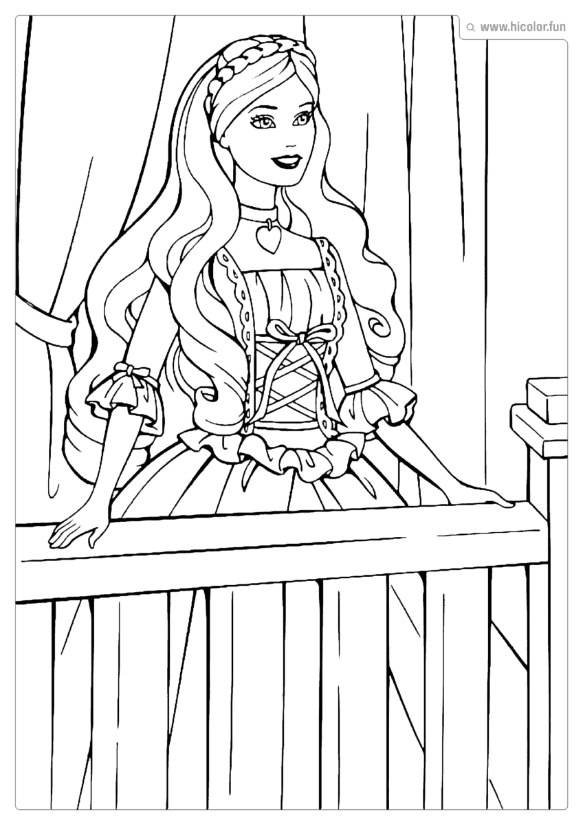 DESENHO PARA COLORIR DE BARBIE
