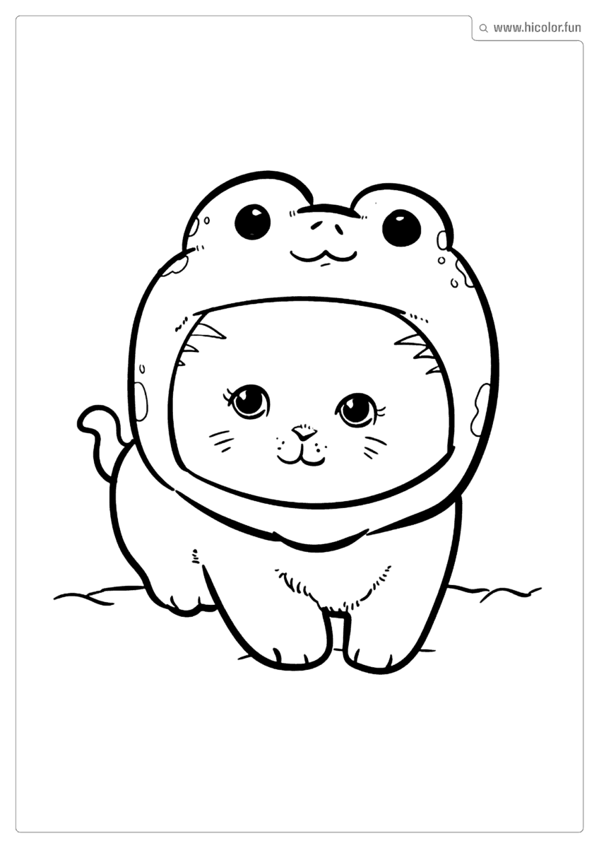DESENHO PARA COLORIR DE GATINHO