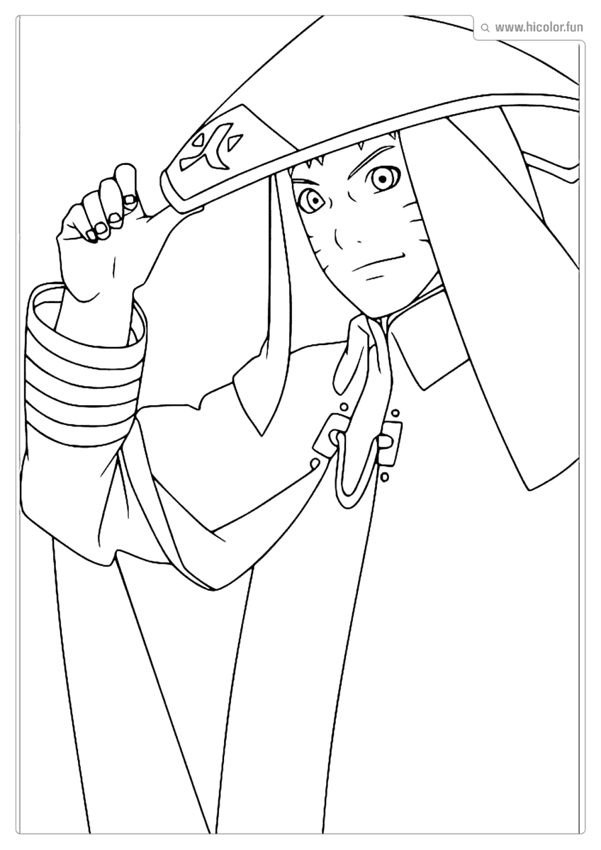 DESENHO PARA COLORIR DE NARUTO