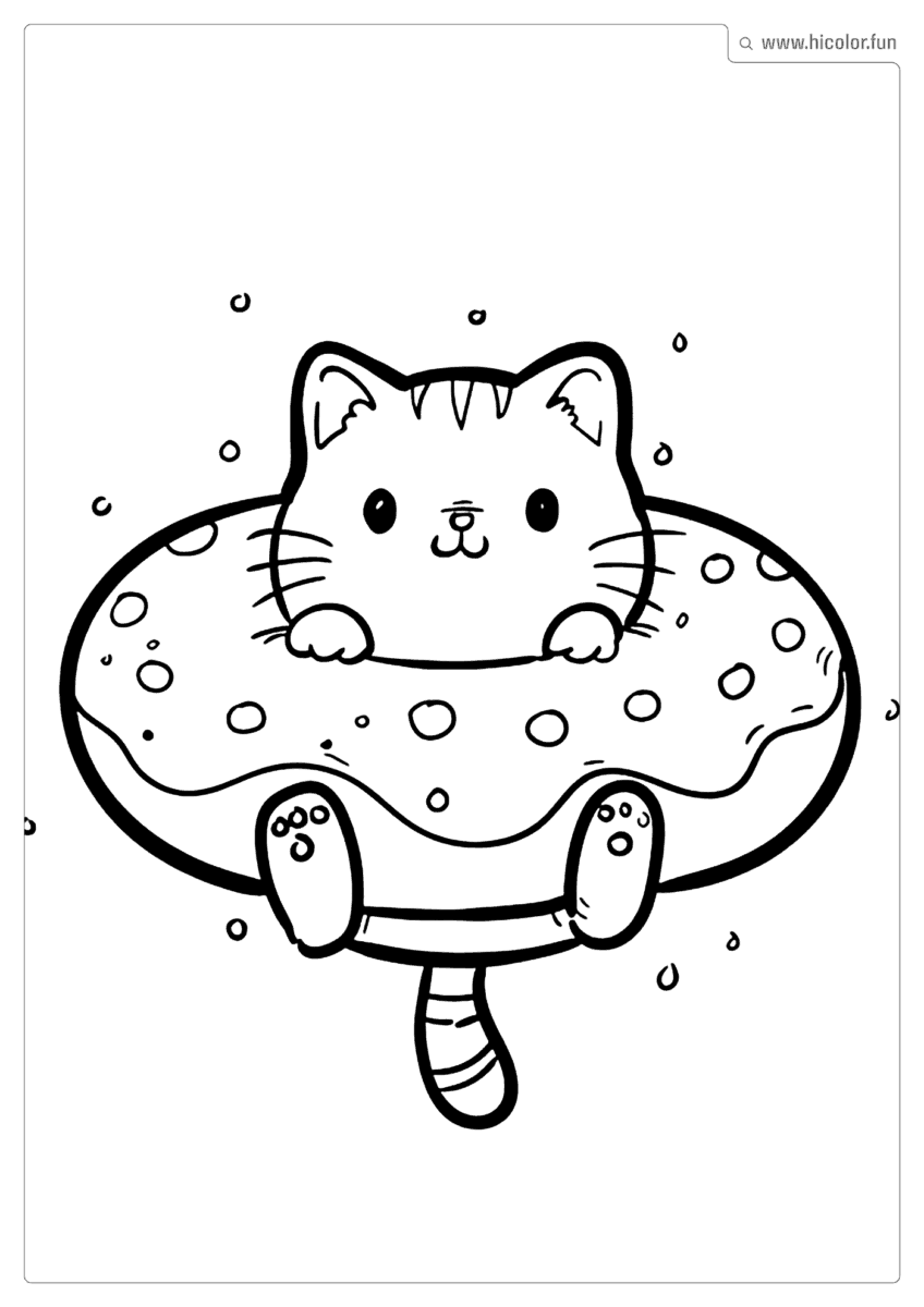 DESENHO PARA COLORIR DE UM GATO