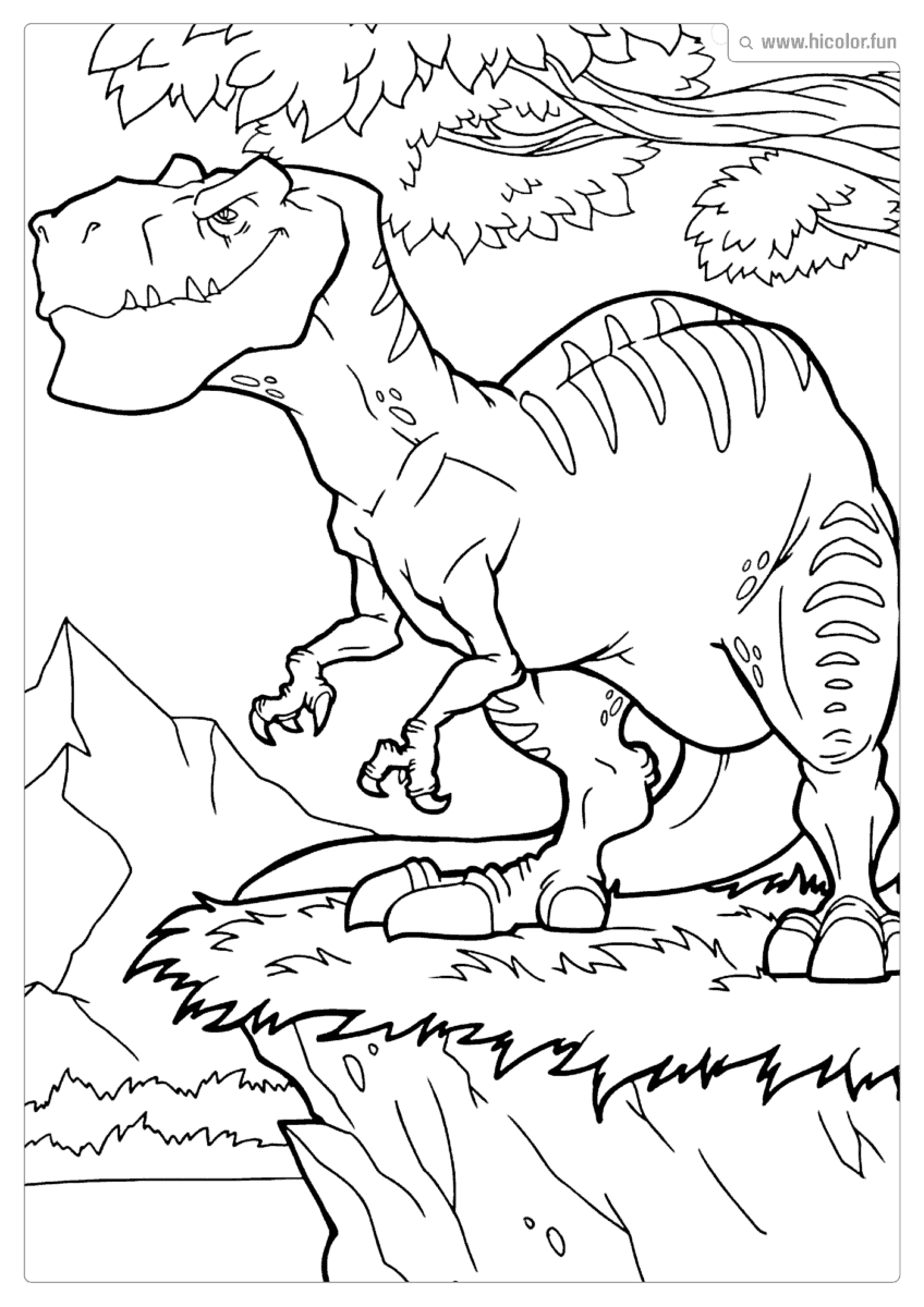 DESENHO PARA COLORIR DINOSSAURO