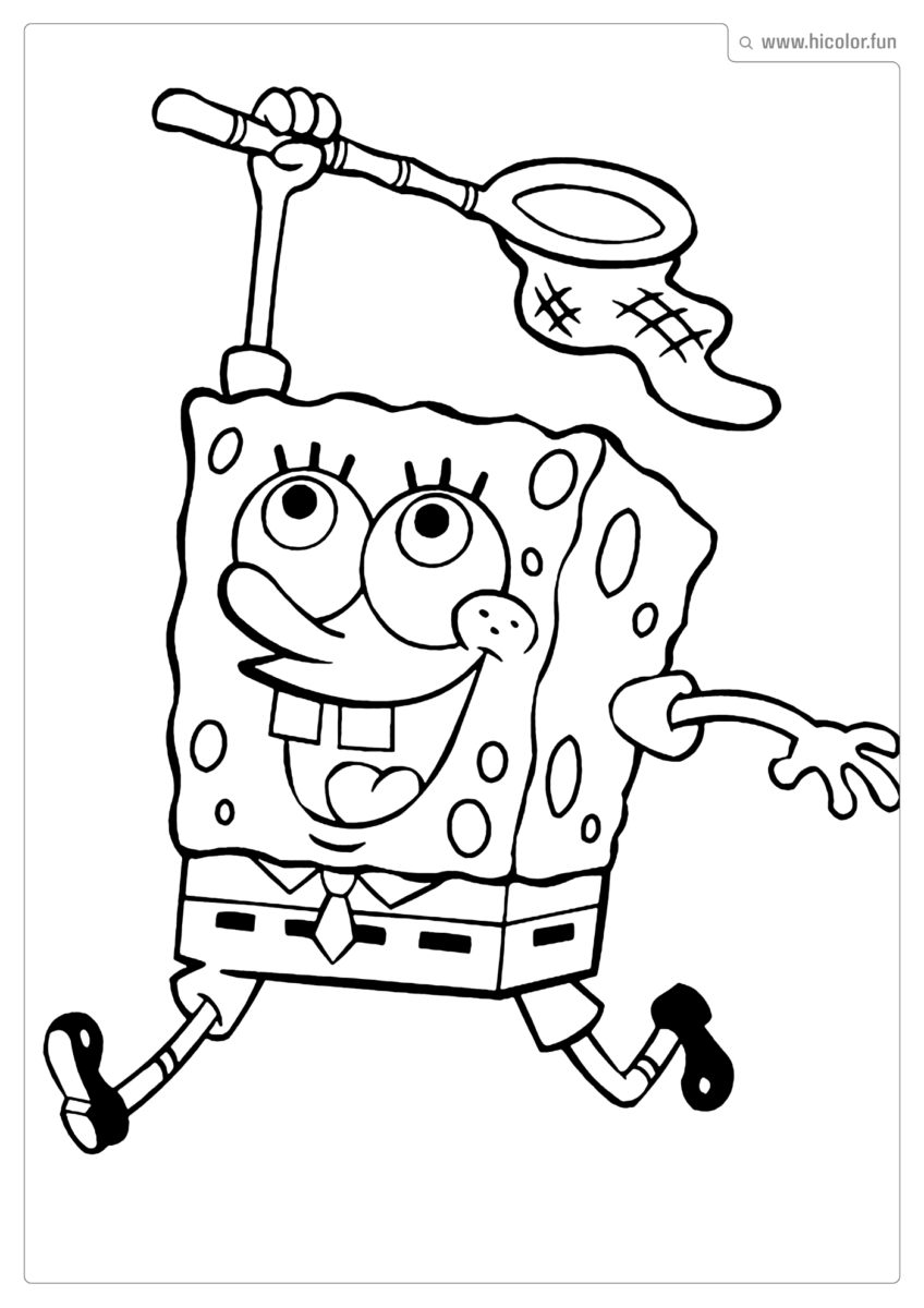 DESENHO PARA COLORIR DO BOB ESPONJA