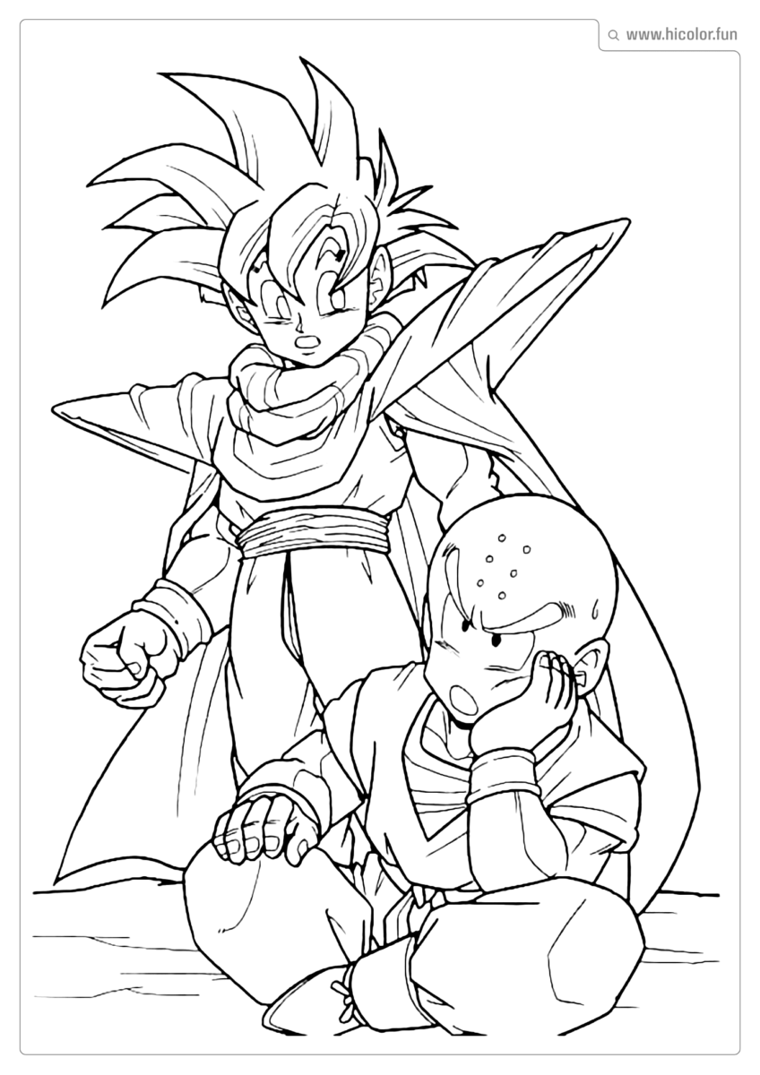 DESENHO PARA COLORIR DO DRAGON BALL