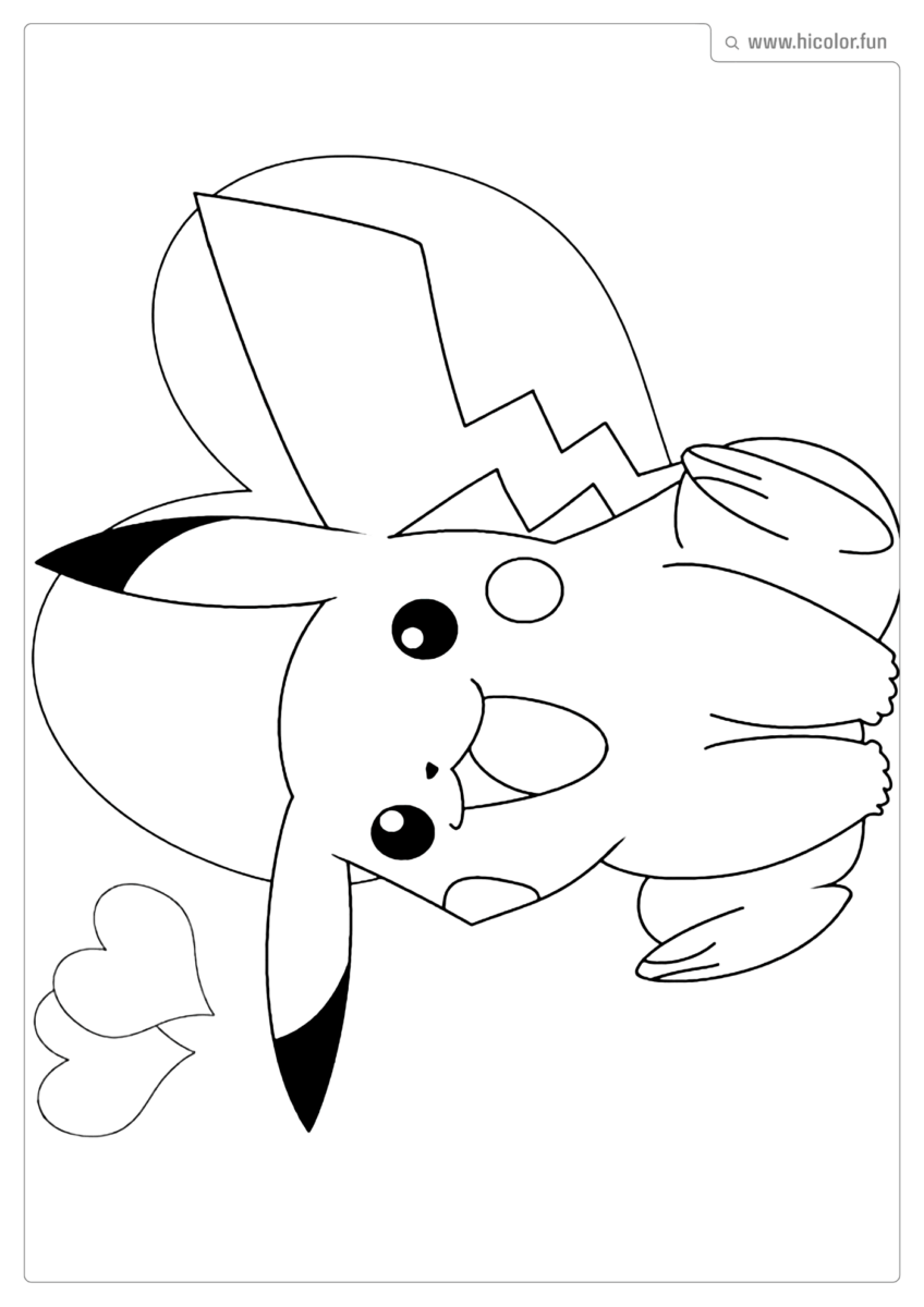 DESENHO PARA COLORIR DO PIKACHU