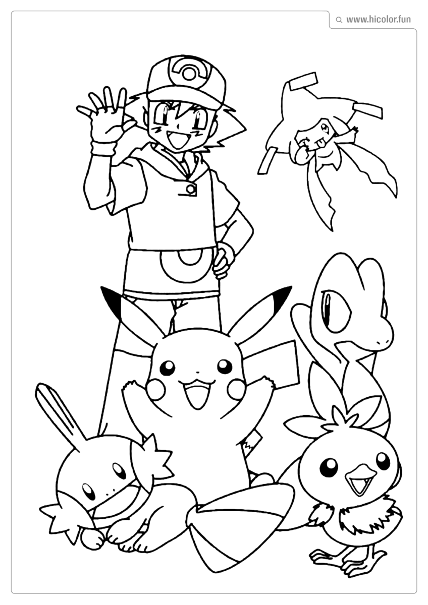 DESENHO PARA COLORIR DO POKEMON