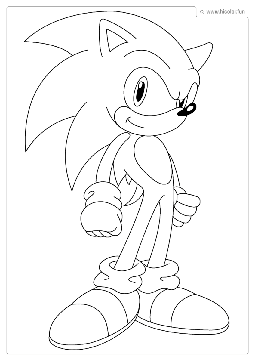 DESENHO PARA COLORIR DO SONIC PARA IMPRIMIR 2