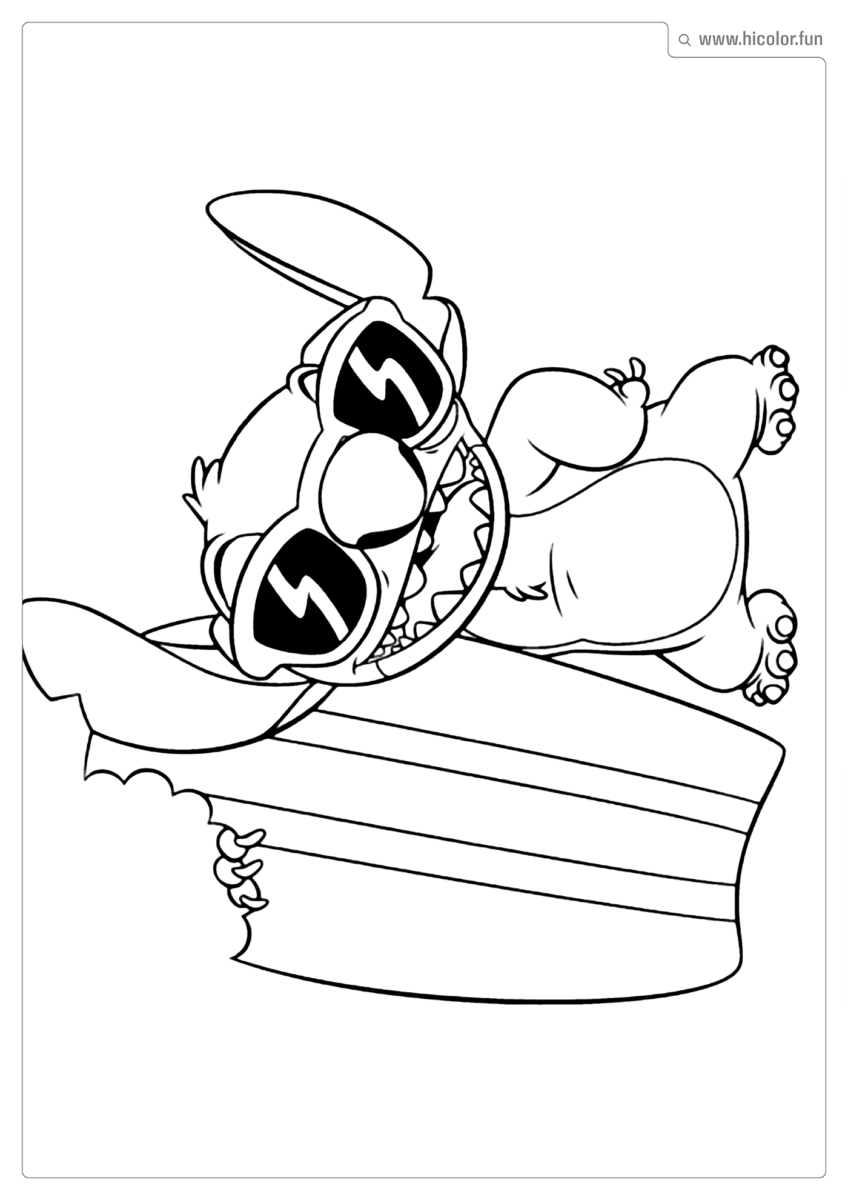 DESENHO PARA COLORIR DO STITCH