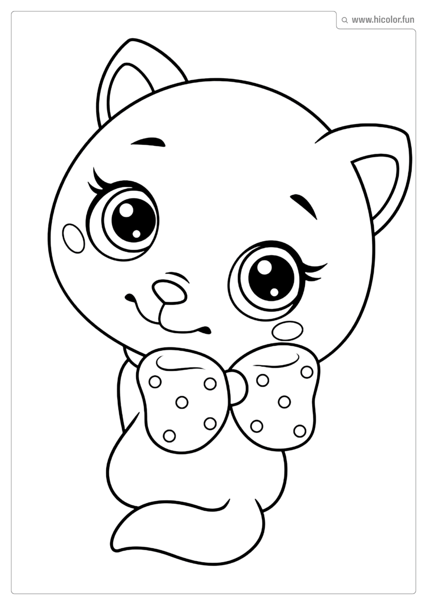 DESENHO PARA COLORIR GATINHO