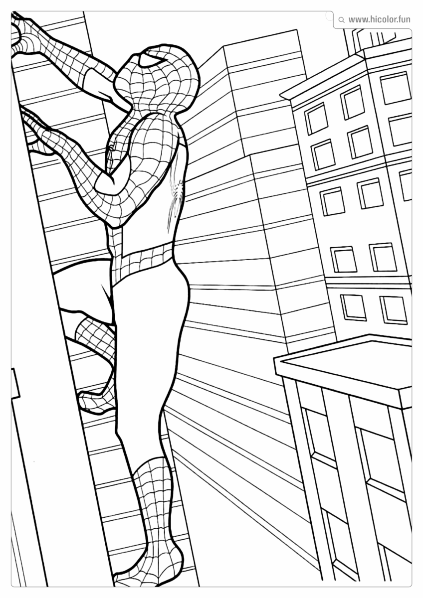 DESENHO PARA COLORIR HOMEM ARANHA
