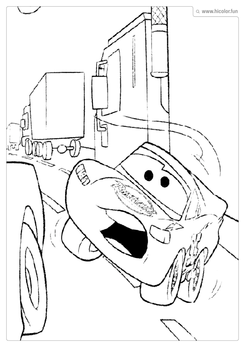 DESENHO PARA COLORIR MCQUEEN
